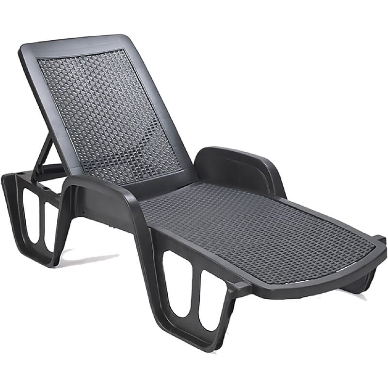 Fraschetti - Lit bébé 'Pool' en polypropylène anthracite