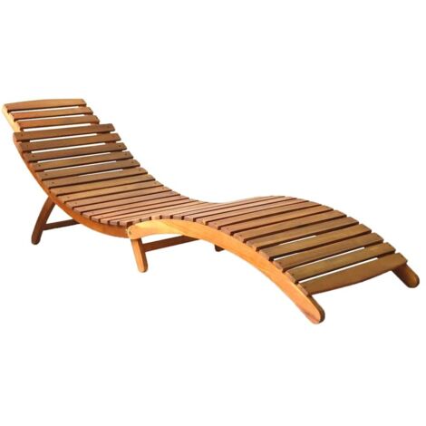 Chaises longues  Transat  Bain de soleil lot de 2 avec coussins Bois d'acacia solide