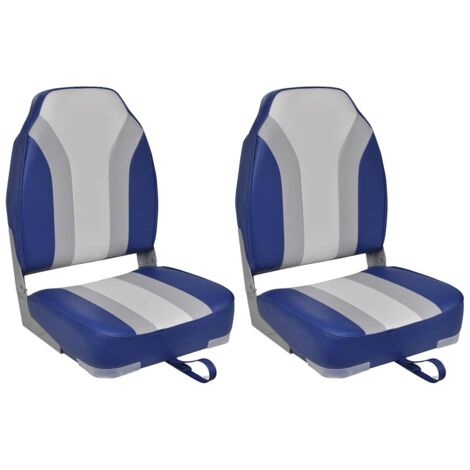 Chaises pliables de bateau lot de 2 Haut dossier