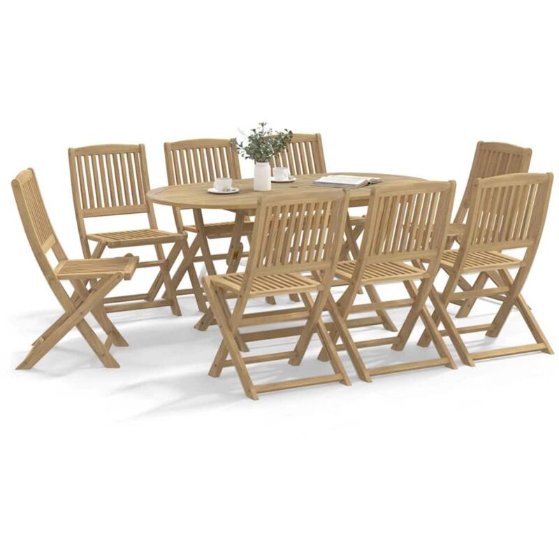 Vidaxl - Chaises de jardin pliantes lot de 8 48,5x57x90 cm bois d'acacia