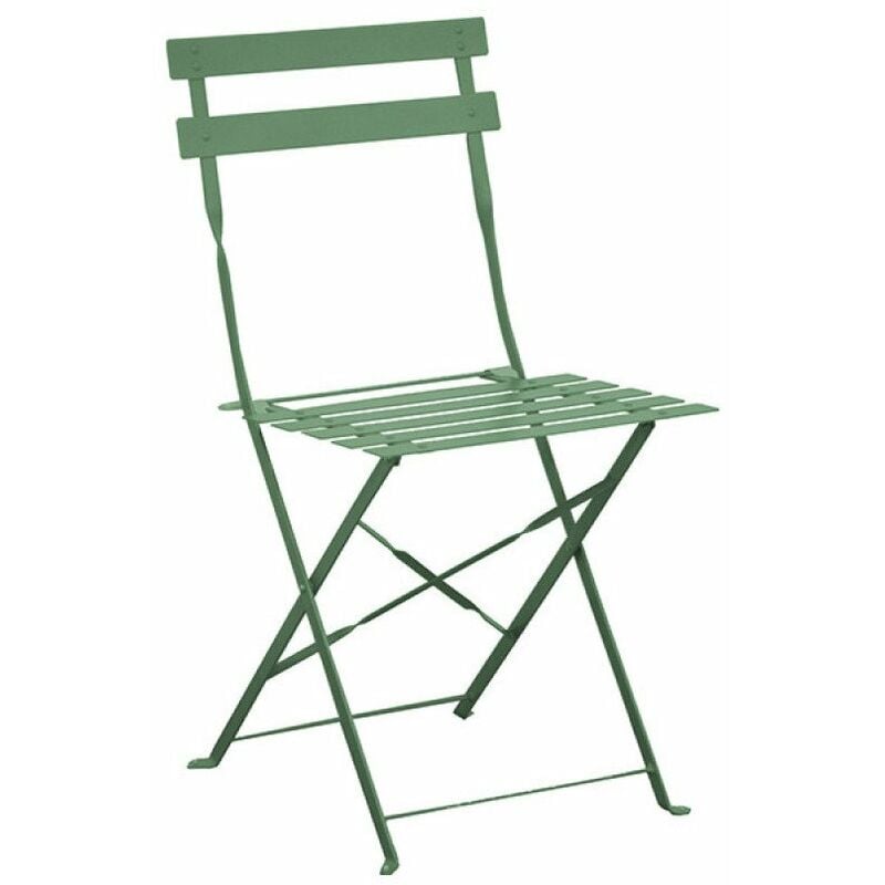 Chaise acier cuba amande