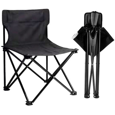 Chaises pliantes extérieures légères et compactes avec sac pour camping, pêche, plage