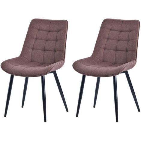 brun tissu 53x88 cm set de 2 HOMAVO