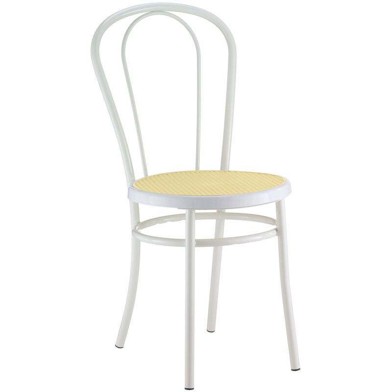 Italchair - Chaises Salle à Manger en Métal Café Restaurant Hotel thonet - Blanc