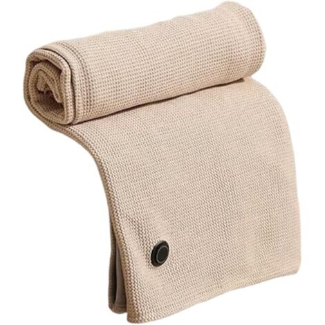 Chal térmico USB - Envoltura térmica eléctrica portátil con 3 ajustes de temperatura para un calor ajustable, manta suave y lavable para adultos y personas mayores, hogar, El