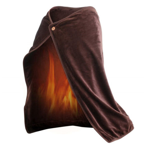 Châle chauffant électrique USB, couverture amovible et lavable,couverture chauffante,chauffe-genoux et chauffe-corps pour l'hiver, idéal pour la maison et le bureau
