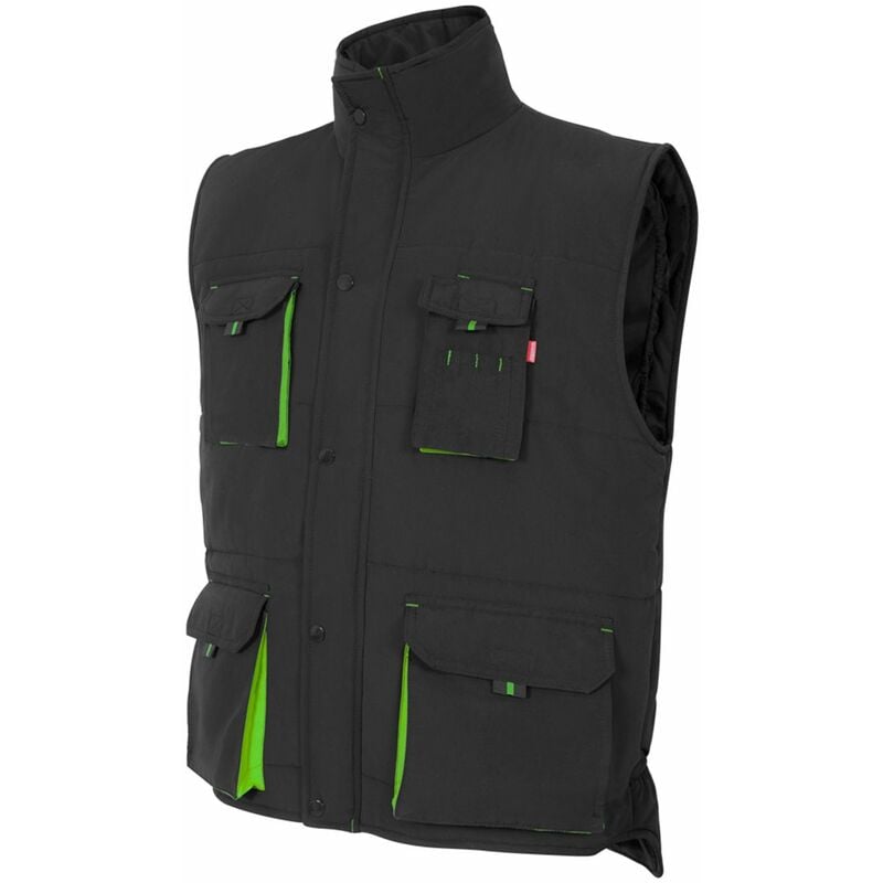 

Velilla - CHALECO ACOLCHADO BICOLOR MULTIBOLSILLOS Negro L
