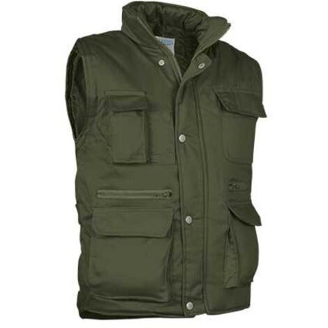 Chaleco acolchado multibolsillos Reporter M Verde militar