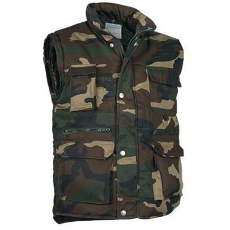 Chaleco acolchado multibolsillos Reporter XS Camuflaje