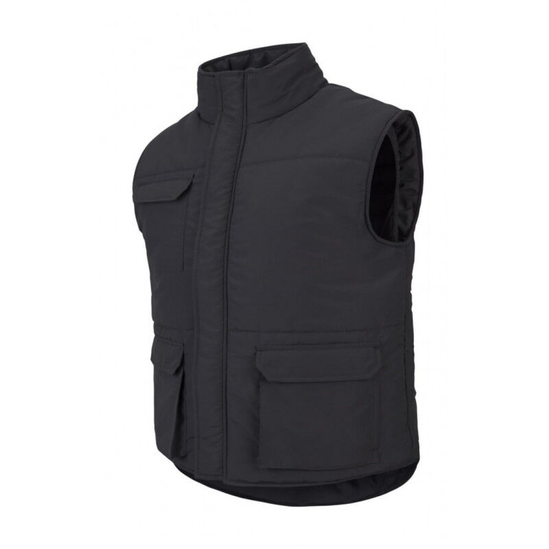 

Chaleco acolchado multibolsillos con cortavientos en sisa VELILLA Serie 205901 | Negro - L