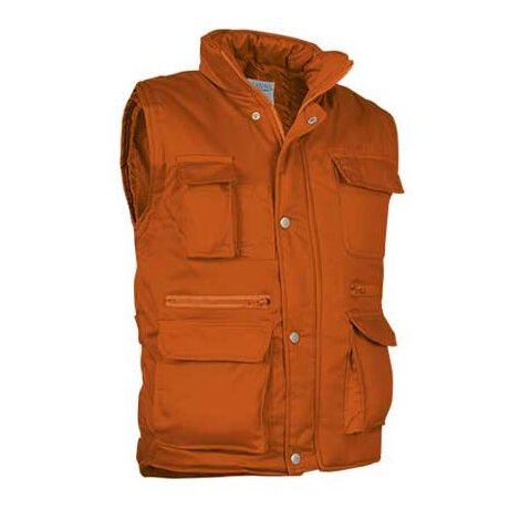 Chaleco acolchado multibolsillos VALENTO Reporter XL Naranja fiesta