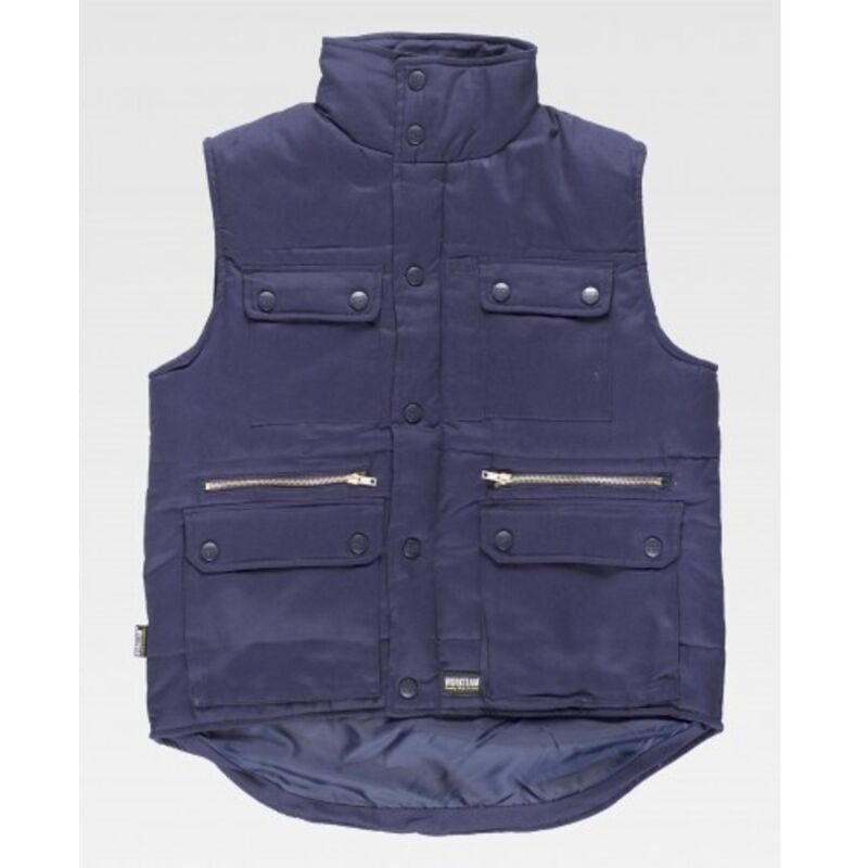 

Chaleco de trabajo acolchado de Algodón con elástico en la cintura WORKTEAM S3209 | Azul marino - XL