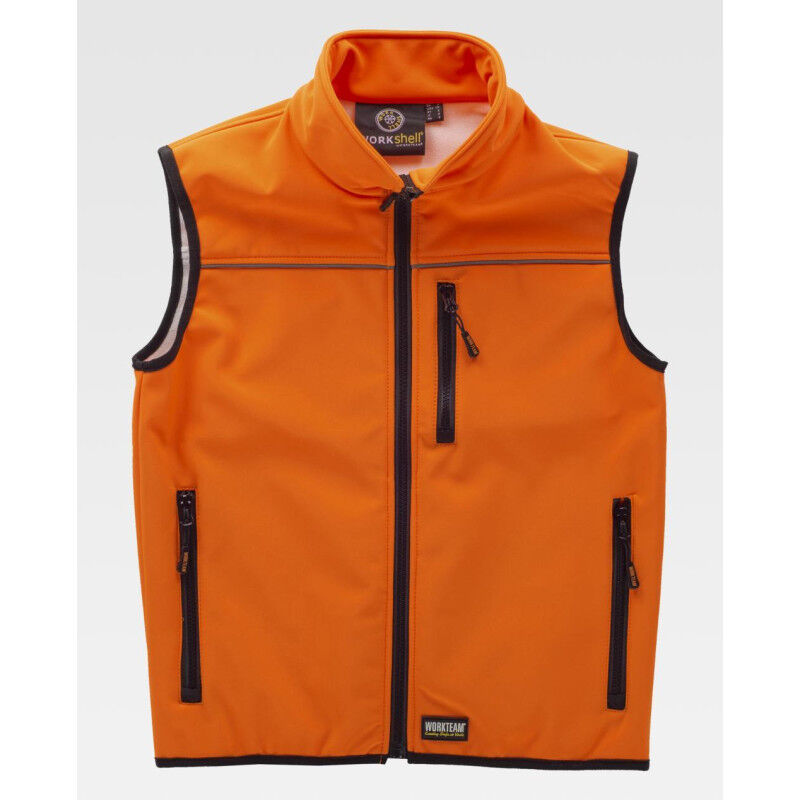 

Chaleco con membrana interior transpirable WORKTEAM S9320 WorkShell | M - Naranja A.V.