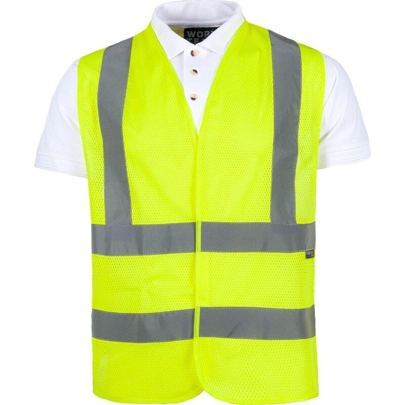 

Chaleco de rejilla de alta visibilidad con cintas reflectantes C3613 | XL - Amarillo A.V. - Workteam