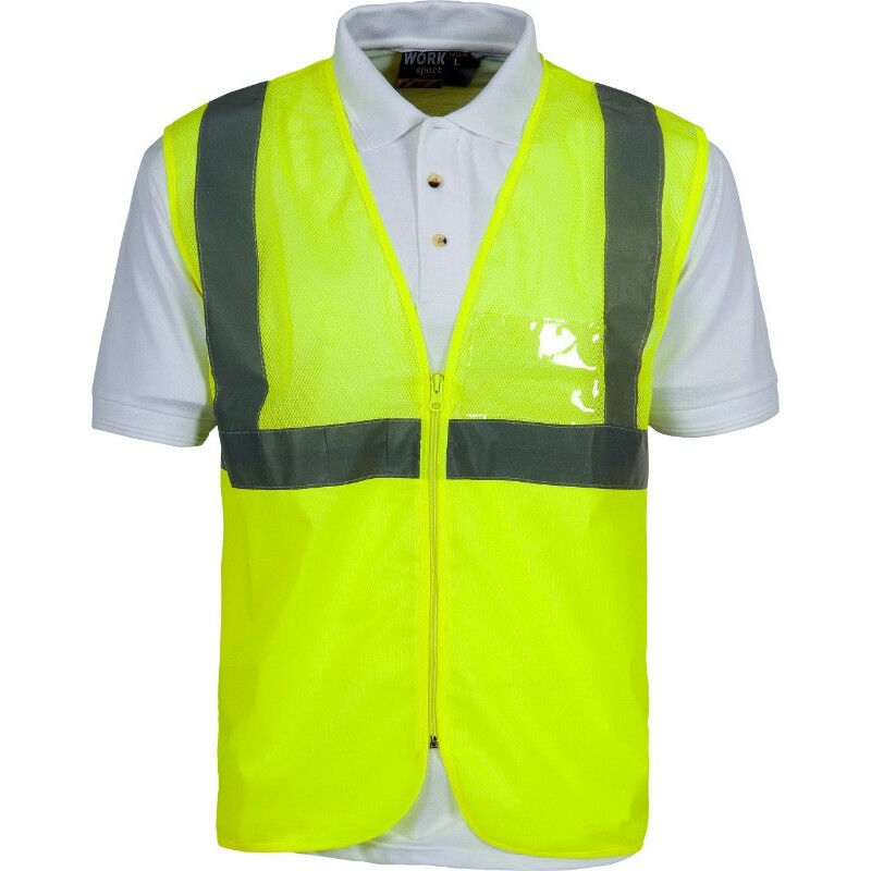 

Chaleco de alta visibilidad con la parte superior de rejilla C3612 | L - Amarillo A.V. - Workteam