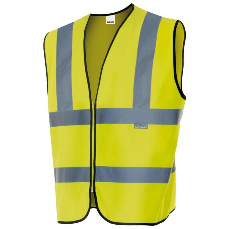 

Velilla - Chaleco industrial de alta visibilidad con cierre central de cremallera Serie 305901 | 3XL - Amarillo A.V.