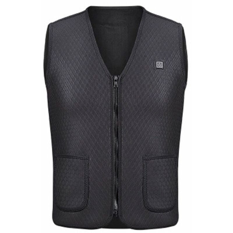 

Happyshop - Chaleco calido con calefaccion USB electrico para hombres y mujeres, chaqueta con calefaccion, chaqueta, ropa para invierno, motocicleta,