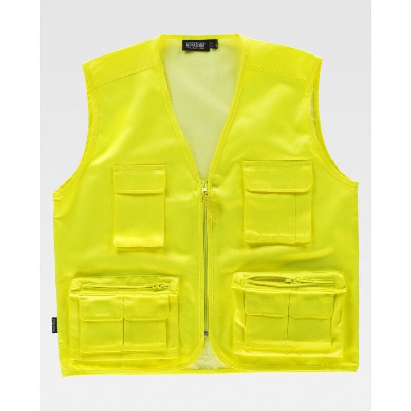 

Chaleco de trabajo flúor con bolsillos auxiliares Combi C3640 | XL - Amarillo A.V. - Workteam