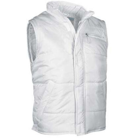 Chaleco de abrigo de nylon hidrofugado, sector alimentación ARCTIC S Blanco