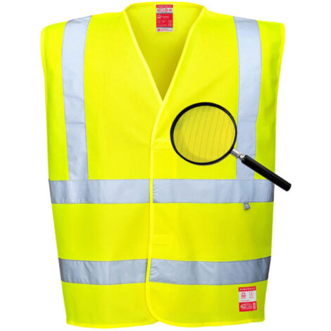 Chaleco de alta visibilidad antiéstático, resistente a la llama FR71 4X/5X amarillo
