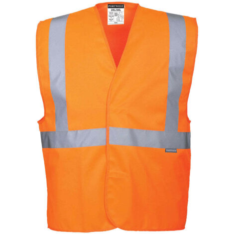 Chaleco de Alta Visibilidad con Banda y Tirantes / Naranja / XX/3X