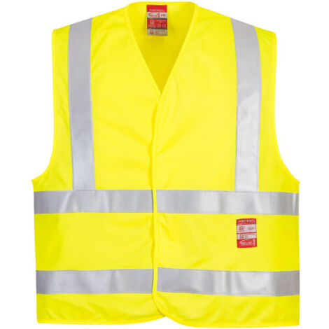 Chaleco de alta visibilidad ignífugo flúor FR75 S/M amarillo