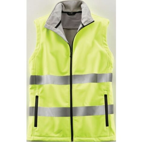Chaleco de alta visibilidad Terrax Workwear talla XXL amarillo EN 20471 clase 1 TERRAX