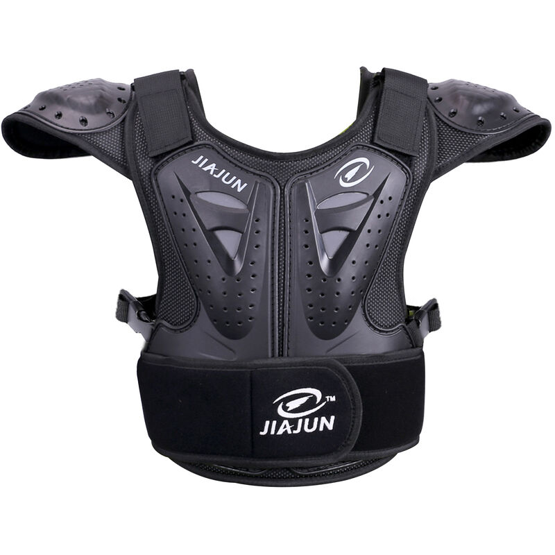 

Chaleco de armadura para ninos, chaleco protector de espalda para el pecho, chaqueta protectora para ciclismo, patinaje, esqu¨ª, patineta,Negro, M