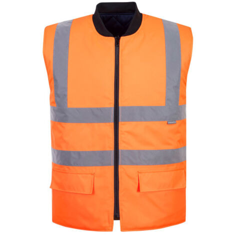 Chaleco de calor flúor naranja/ amarillo reversible 300D Industria S469 XL Naranja