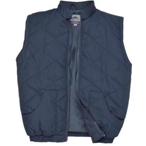 Chaleco de calor Glasgow tejido de Poliéster/Algodón para altas prestaciones azul marino S412 4XL Azul Marino