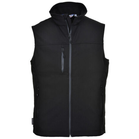 Chaleco de calor Softshell para la lluvia de triple capa TK51 XXXL Negro