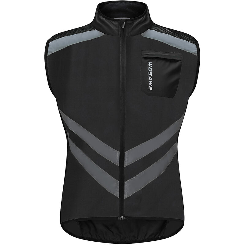 

Chaleco de ciclismo para hombre, plegable, de secado rapido, transpirable, reflectante, chaleco de seguridad para deportes, para montar, correr,