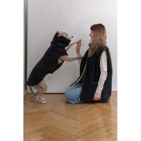 Chaleco de lana para perro - Carbón 3