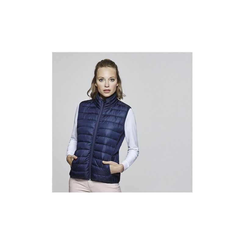 

Roly - Chaleco de mujer acolchado tacto OSLO WOMAN RA5093 | L - Azul Marino