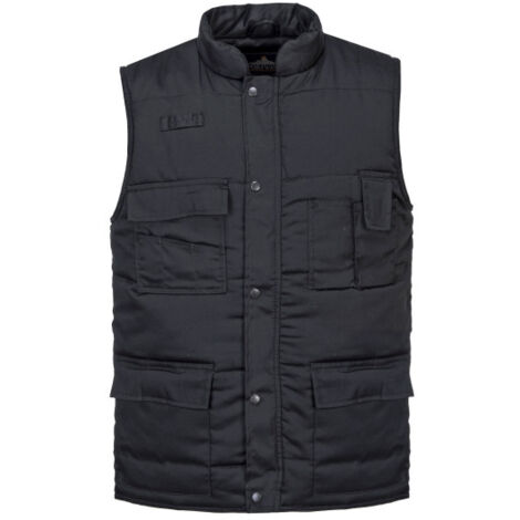 Chaleco de protección laboral multibolsillos Shetland S414 4XL Negro