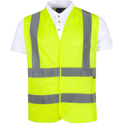 Chaleco de rejilla de alta visibilidad WORKTEAM con cintas reflectantes C3613