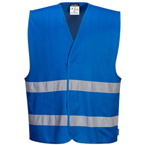Chaleco de seguridad con cierre autoadherente, nuevos colores Iona F474 4X/5X Azulina