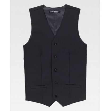 Chaleco de servicios de corte clásico WORKTEAM B9032 XL Negro