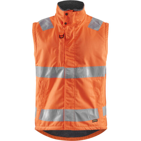 Chaleco de trabajo sin mangas de alta visibilidad impermeable 3870 Naranja fluorescente XXL