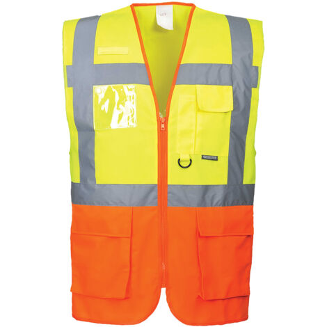 Chaleco Ejecutivo Praga Amarillo/Naranja M