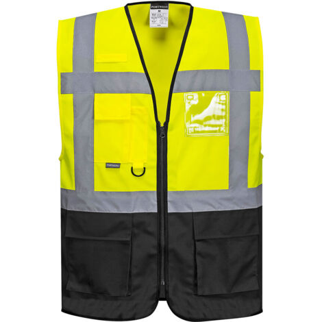 Chaleco Ejecutivo Varsovia Amarillo/Negro XL