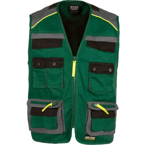 Chaleco Future 4585FW | XXL - Verde+Gris Oscuro+Negro