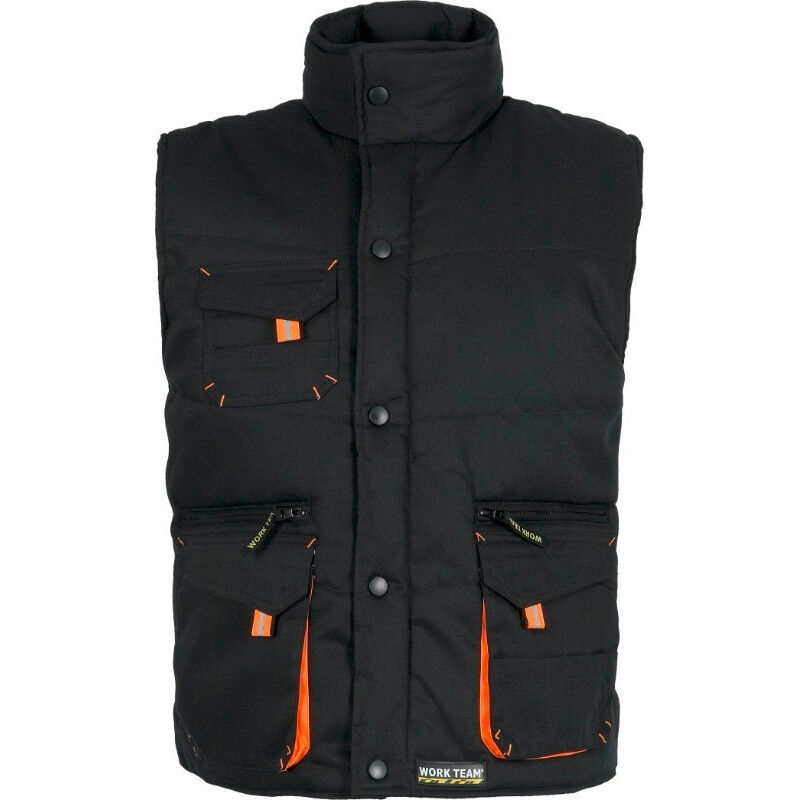 

Chaleco Future multibolsillos con detalles fluorescentes WORKTEAM WF1680 | XL - Negro+Naranja A.V.