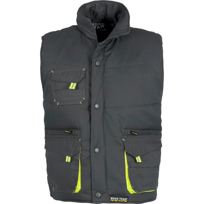 

Chaleco Future multibolsillos con detalles fluorescentes WORKTEAM WF1680 | L - Gris+Amarillo A.V.