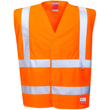 Chaleco HV resistente antistático y ignífugo naranja 2XL/3XL