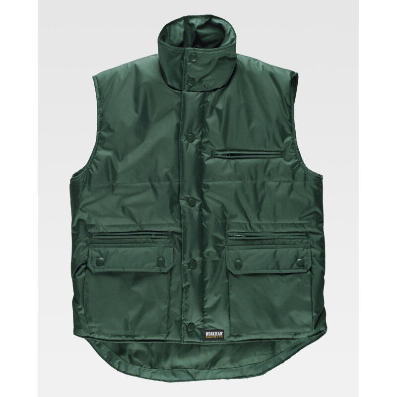 

Chaleco industrial con tejido exterior reforzado WORKTEAM S3220 | Verde - M