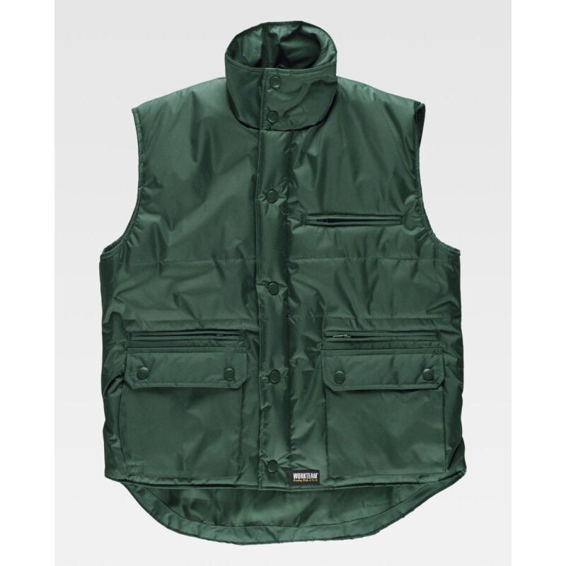 

Chaleco industrial con tejido exterior reforzado WORKTEAM S3220 | Verde - XXL