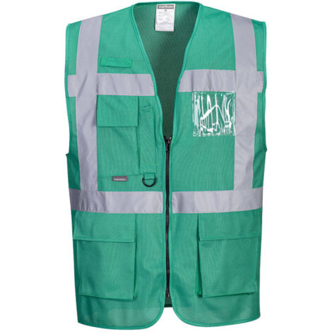 Chaleco Iona Executive con porta identidad imagen corporativa F476 S Verde Botella