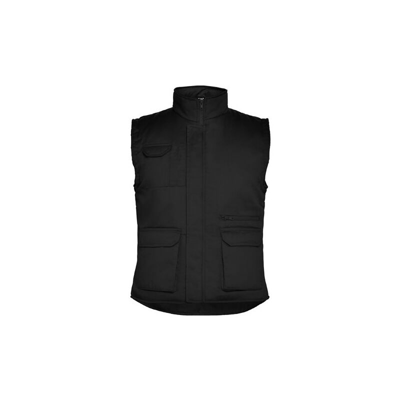 

Roly - Chaleco laboral multibolsillo con bolsillo ALMANZOR CQ5067 | Negro - S