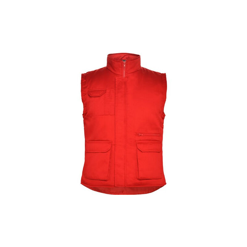 

Roly - Chaleco laboral multibolsillo con bolsillo ALMANZOR CQ5067 | Rojo - XL